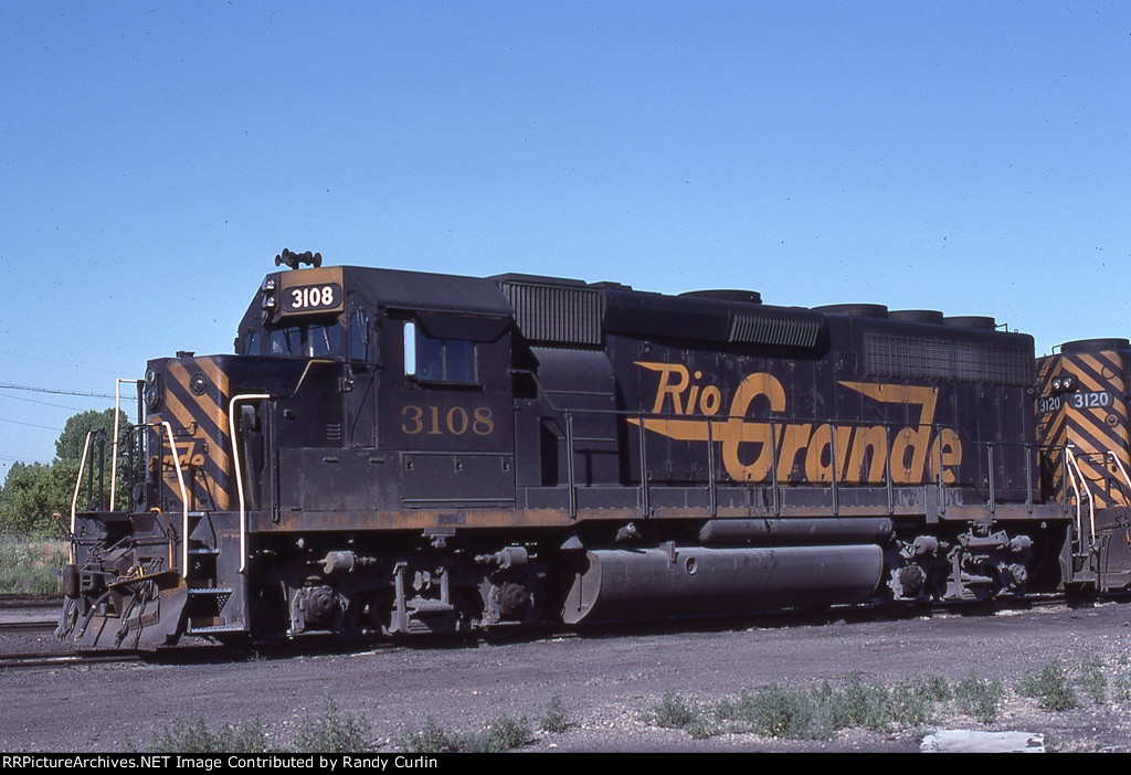 DRGW 3108 at Ogden